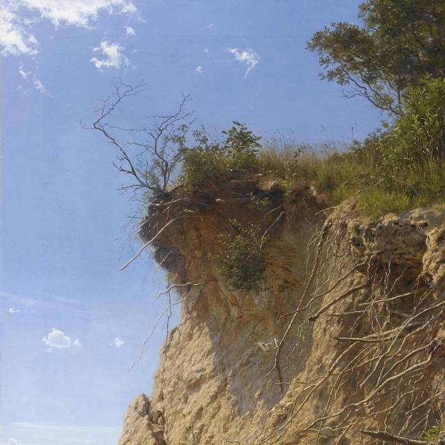 峭壁油画装饰画
