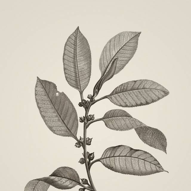 素描植物复古手绘装饰画3