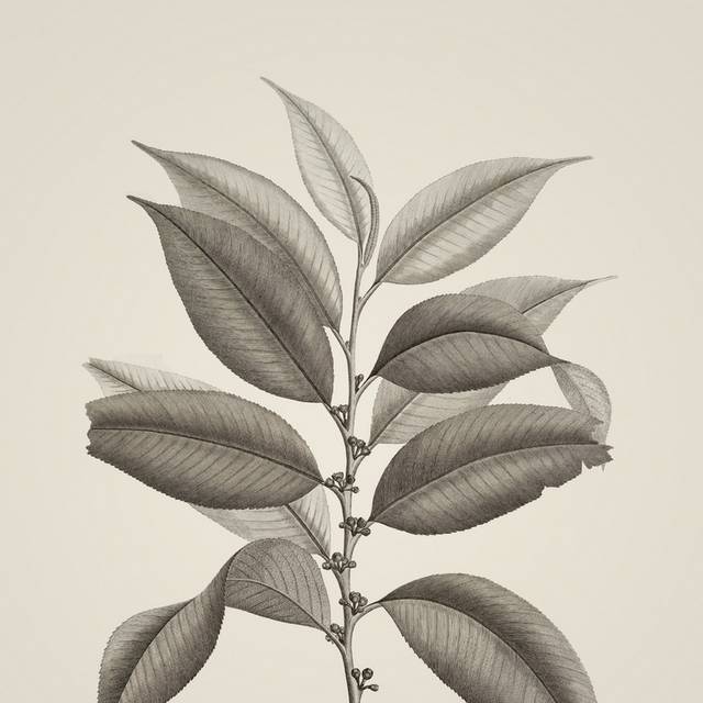 素描植物复古手绘装饰画4