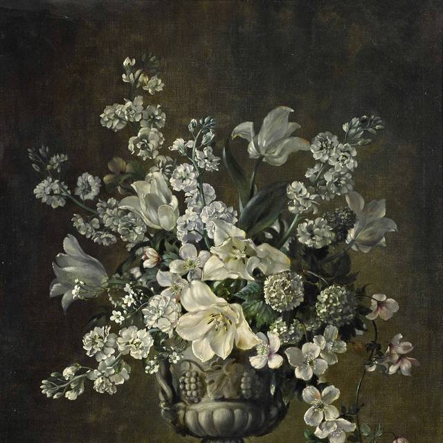 酒店静物白色花卉精美装饰画5