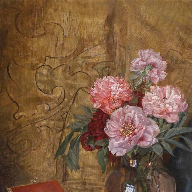 精美花束鲜艳静物花卉酒店装饰画3