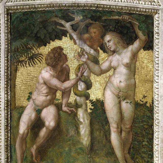 亚当和夏娃油画素材