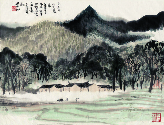 西天目山下农家装饰画