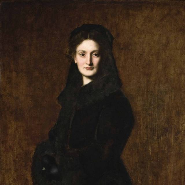 保罗·杜尚恩夫人的肖像油画素材