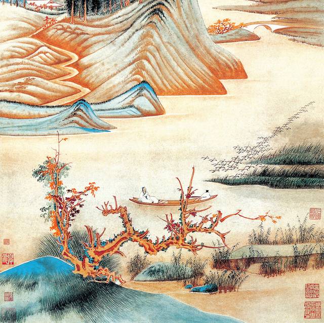 张大千山水画装饰画2