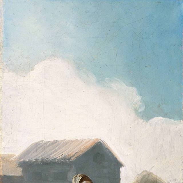 母亲和孩子油画装饰画