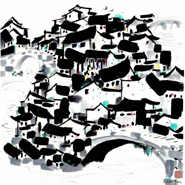 房屋中式装饰画