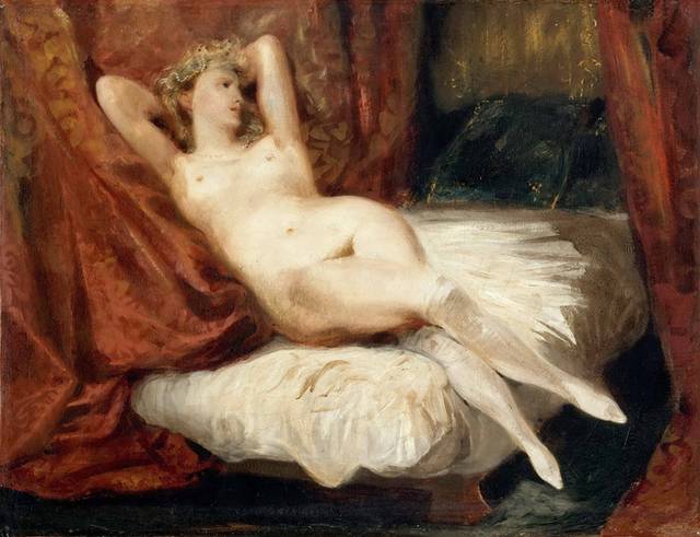 一个裸体女人的研究油画装饰画
