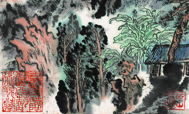 古风山水装饰画1