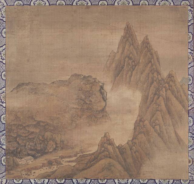 山间雾缭河流装饰画