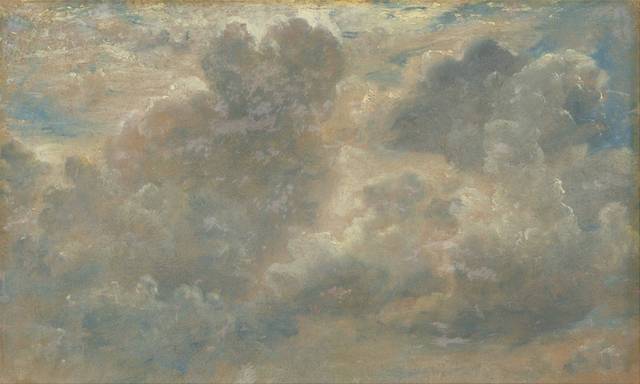 空中云朵油画装饰画