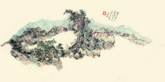 黄宾虹山水装饰画2