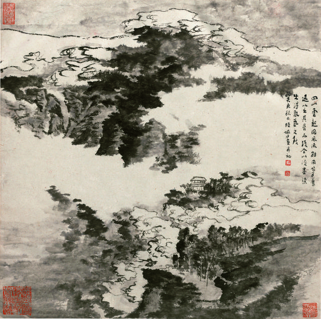 四山云起装饰画