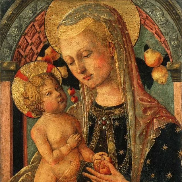 圣母和圣子油画装饰画