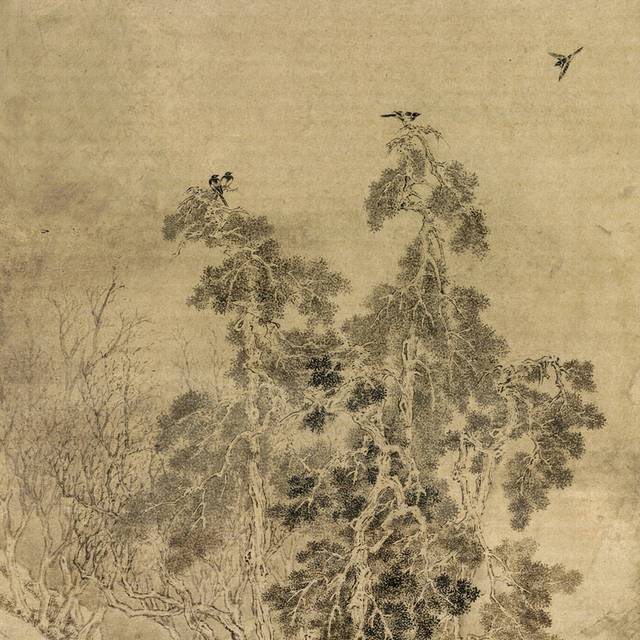 古树山石装饰画
