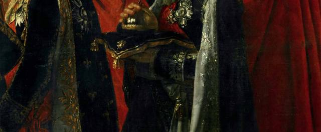 拿破仑一世加冕皇帝的加冕典礼油画装饰画