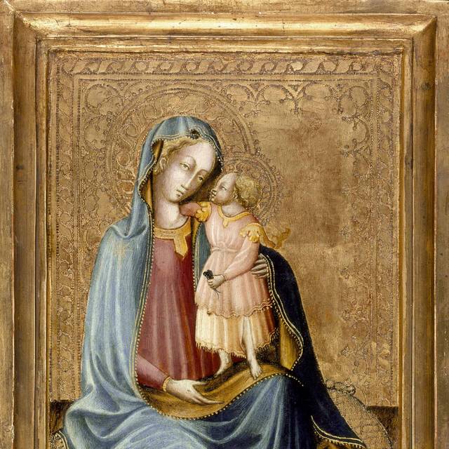 圣母和孩子油画素材