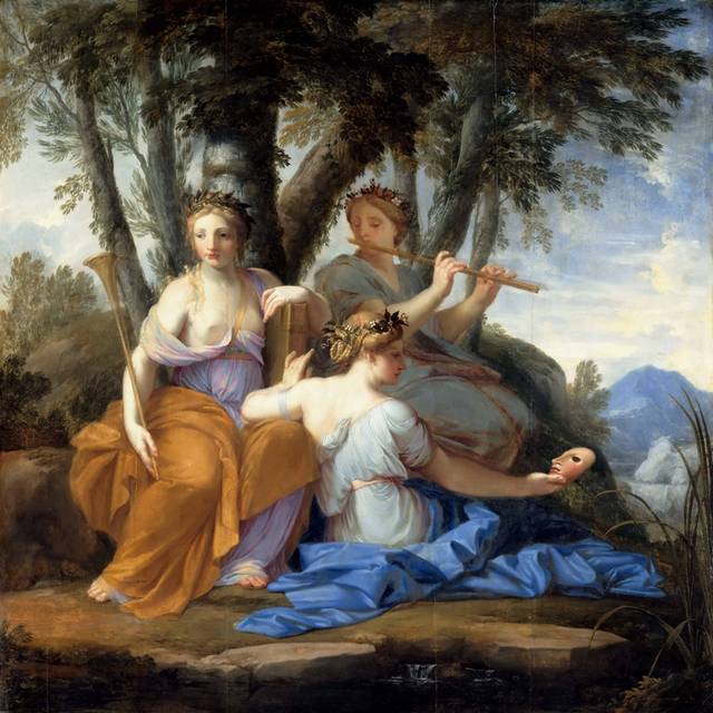 三个女人油画装饰画