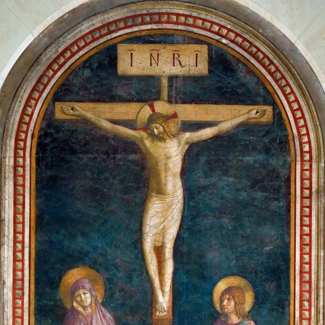 圣多米尼克钉在十字架上油画装饰画