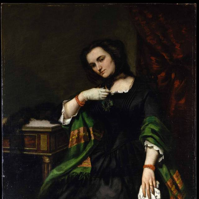 坐着的女人油画装饰画