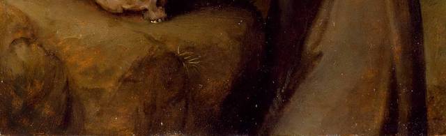 阿西西的圣弗兰西斯在十字架前祈祷油画装饰画