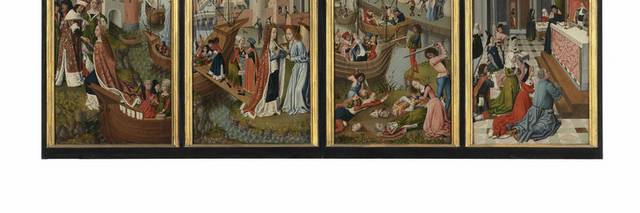 圣厄休拉、教堂和犹太教堂的传说油画素材