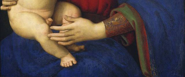 欧美肖像母子油画