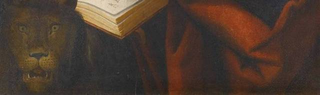 米兰内斯-圣杰罗姆在他的书房里油画素材
