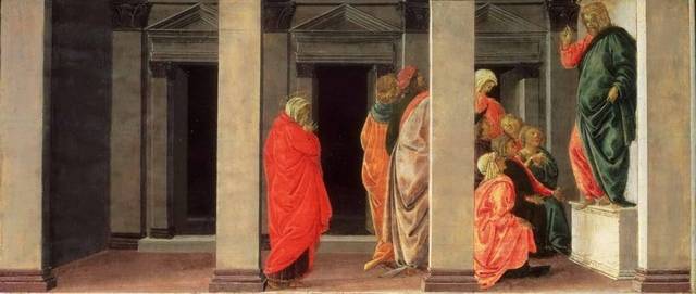 圣玛丽抹大拉听基督讲道油画装饰画
