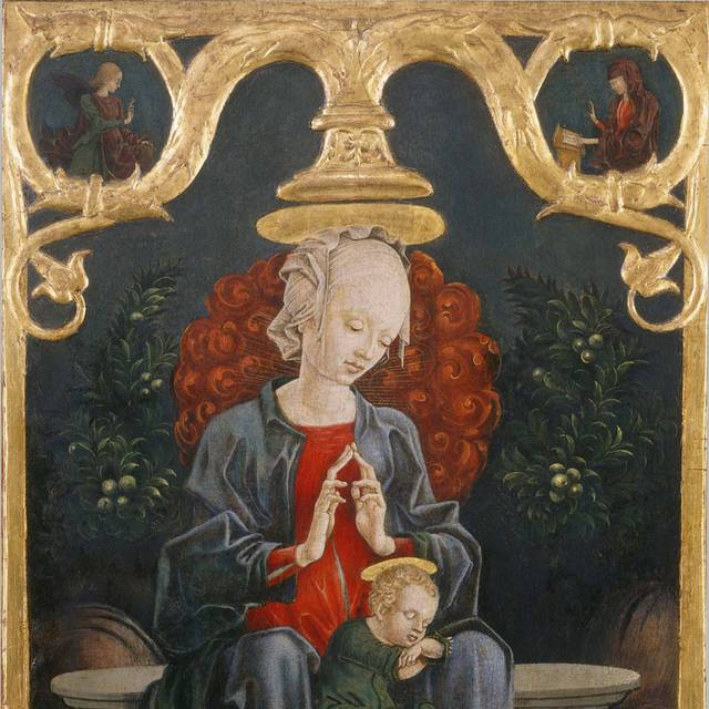 欧美人物肖像母子油画4