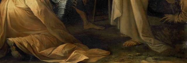 撒乌耳的影子出现在塞缪尔的房子前面油画素材