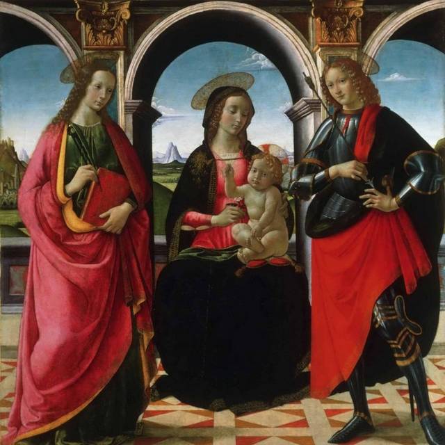 圣阿波罗妮娅和塞巴斯蒂安油画装饰画