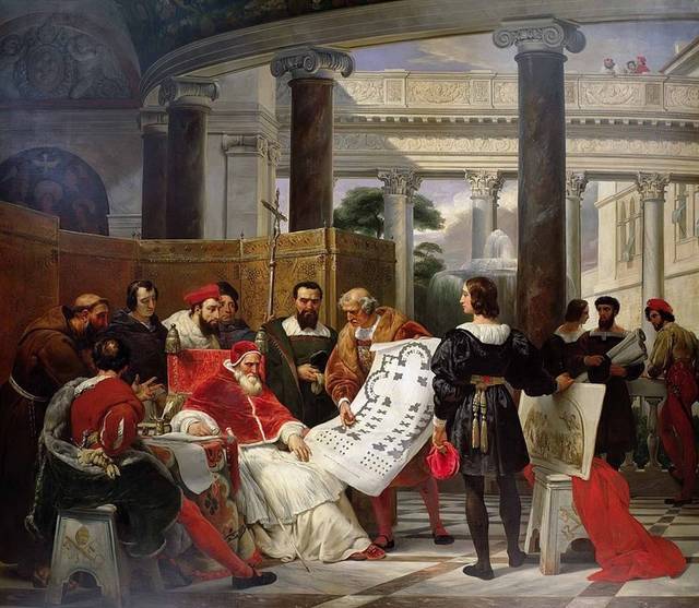 教皇朱利叶斯二世命令布拉曼特油画素材