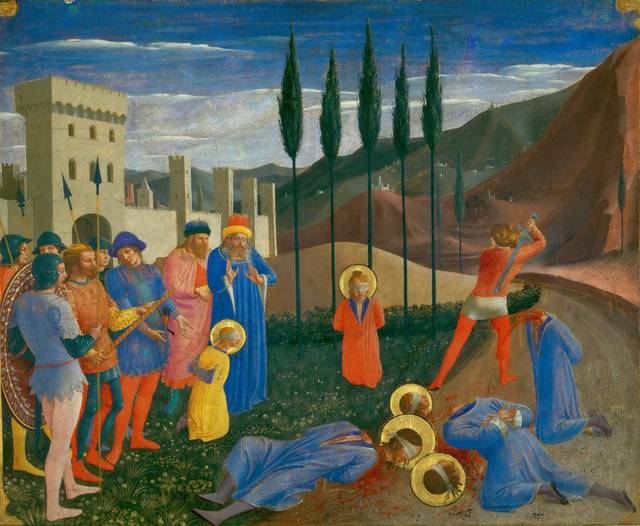 圣徒科斯马斯和达米安的殉难油画装饰画