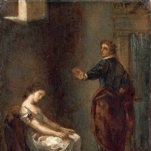 哈姆雷特与奥菲莉亚油画装饰画