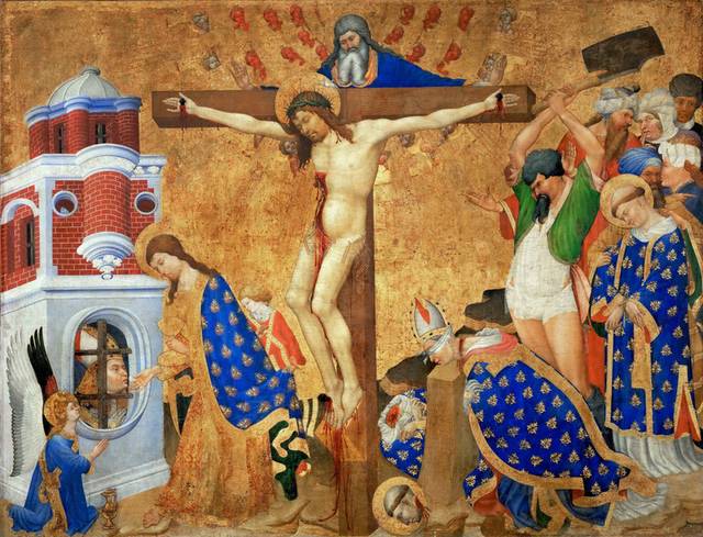 圣丹尼斯的圣餐和殉难油画装饰画