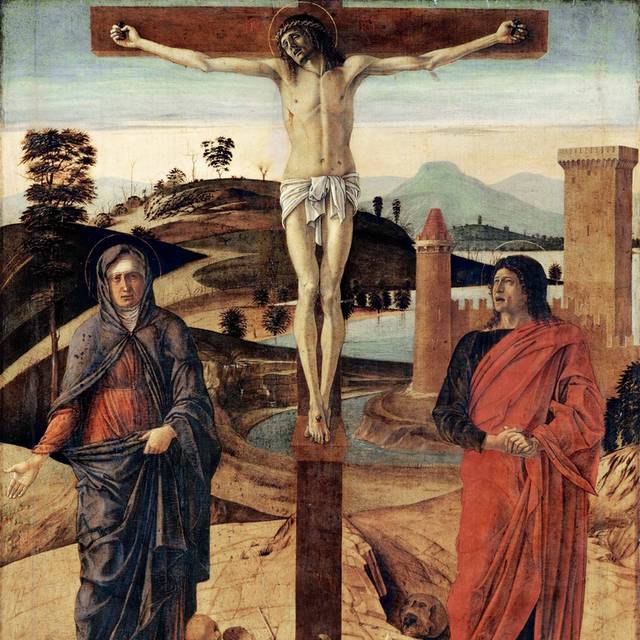 被钉十字架油画装饰画