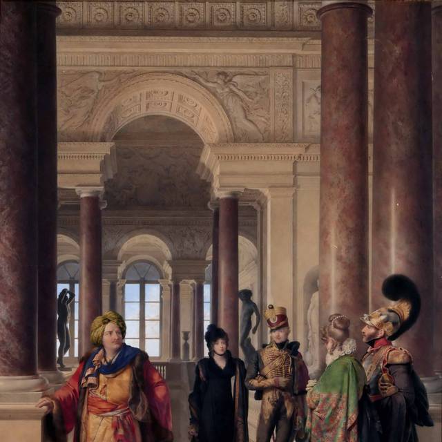 拿破仑博物馆的大楼梯油画装饰画