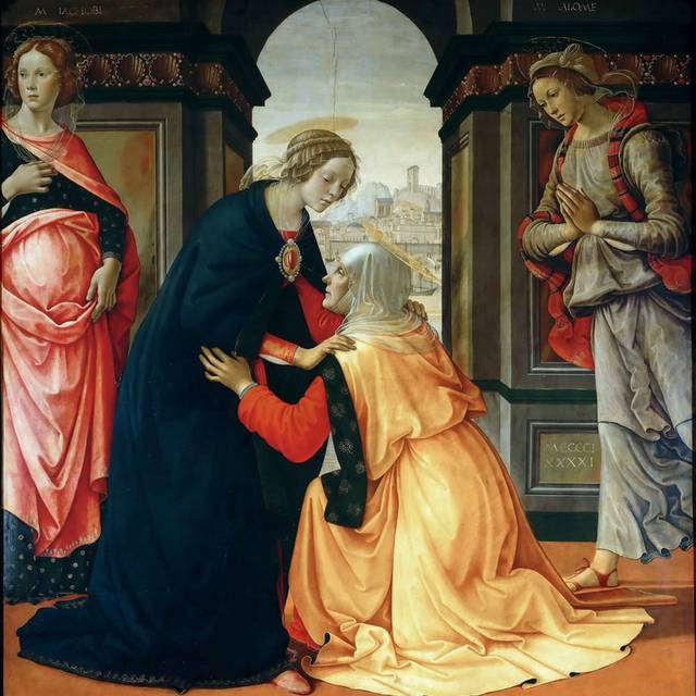 探访圣徒玛丽雅各比和玛丽莎乐美油画装饰画