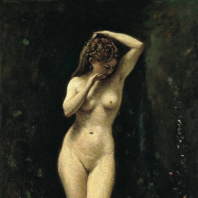 裸体女子油画装饰画