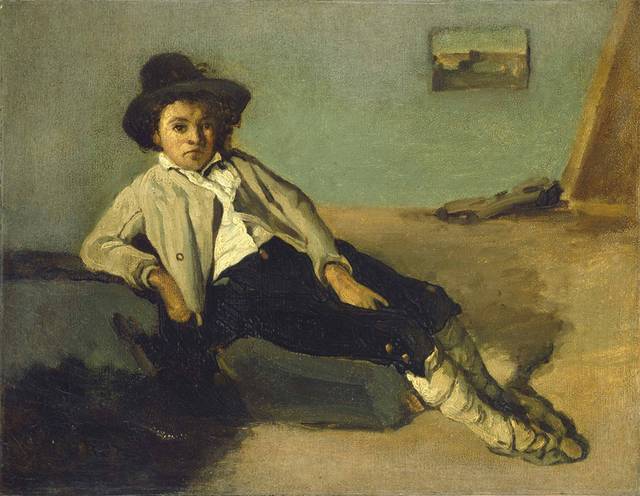 欧美男孩油画