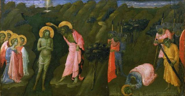 基督的洗礼和圣雅各的殉难油画装饰画
