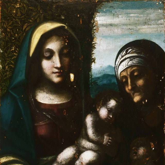 圣母和圣婴油画装饰画