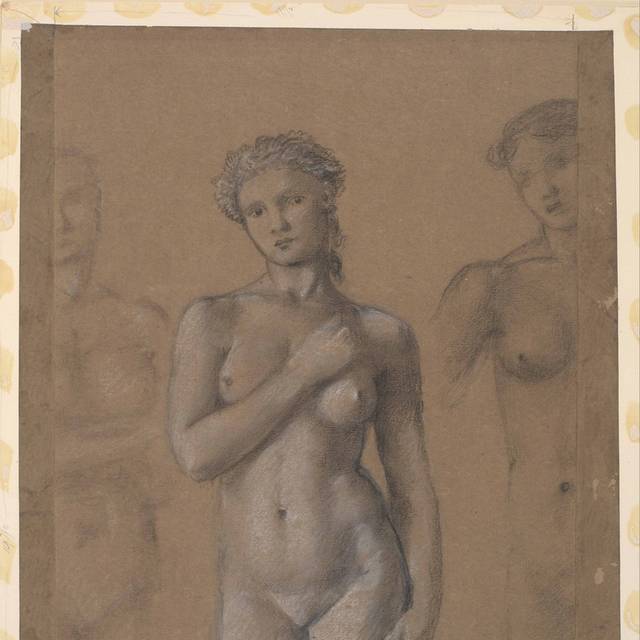 裸体女子素描装饰画