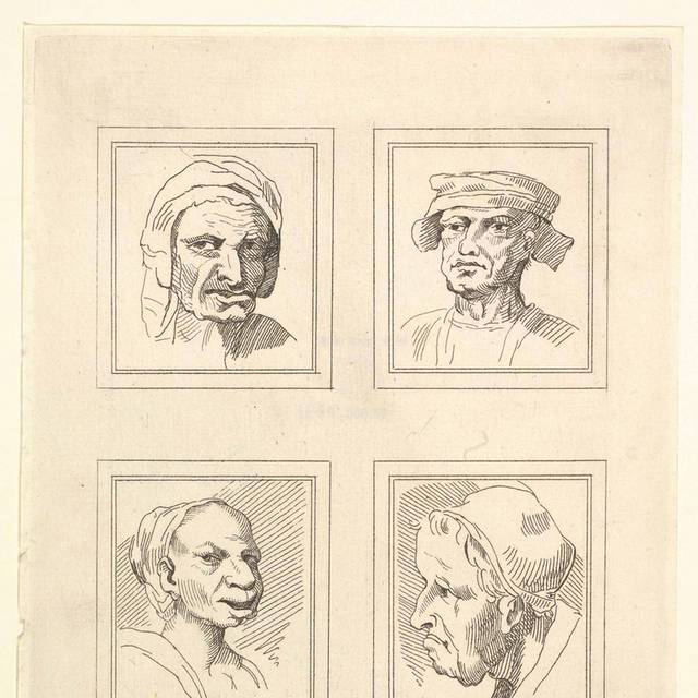 四幅人像素描装饰画2