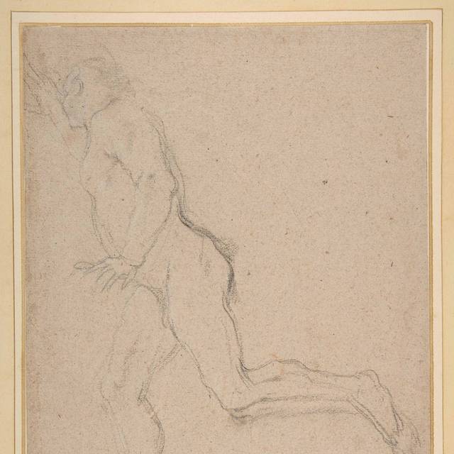 裸体男人素描画