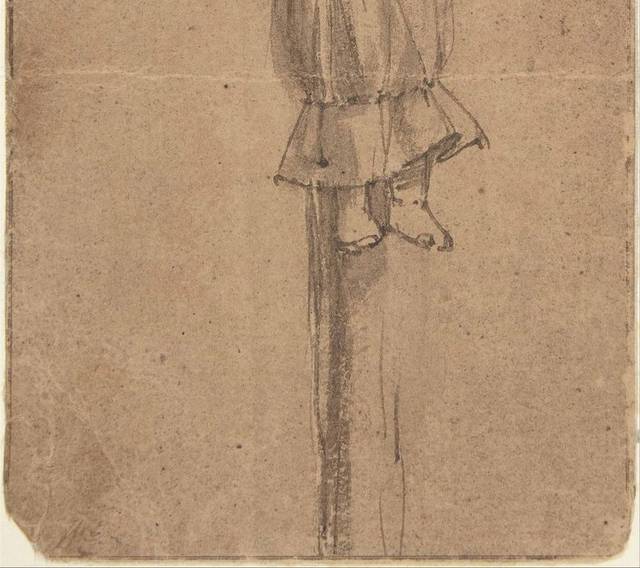 挂在绞刑架上的埃尔斯杰·克里斯蒂安素描画