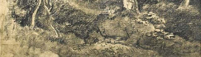 树丛素描装饰画