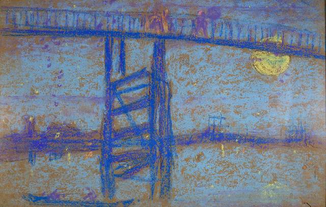 月光下的桥装饰画