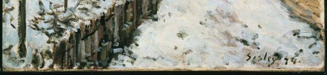 路维希安的雪景油画素材